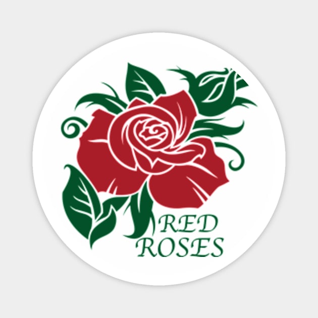 England Women's Rugby Team English Roses Magnet by CGD